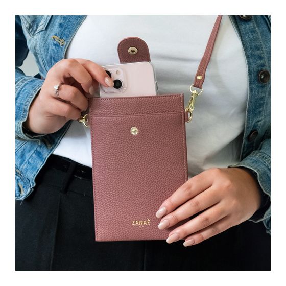 Sacoche Bandoulière Crossbody phone bag Meeting, Rose