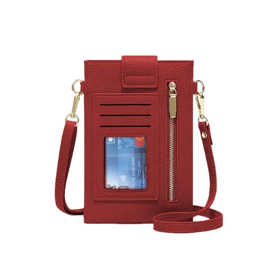 Sacoche Bandoulière Crossbody phone bag Meeting, Rouge