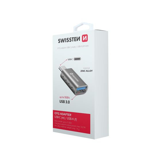 Adaptateur OTG Swissten USB-C / USB