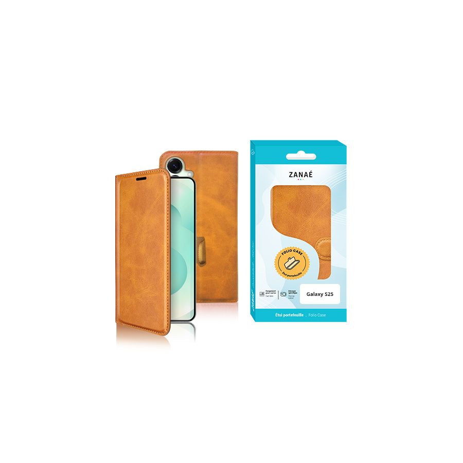 Portefeuille Zanae Columbia pour Galaxy S25, Moutarde