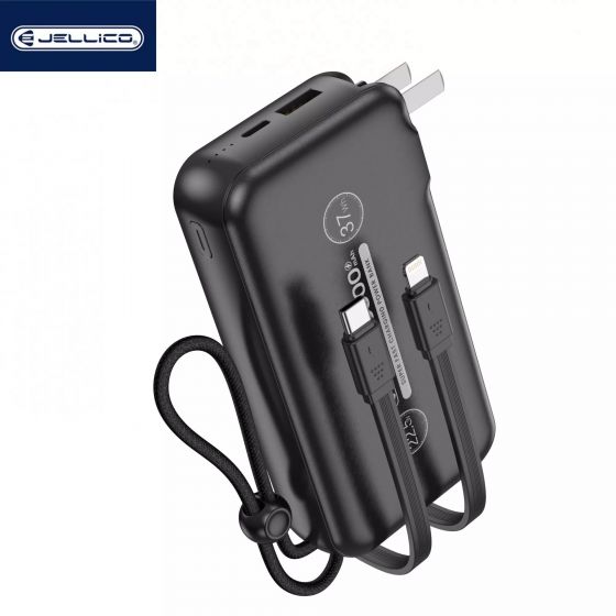 Power Bank (Batterie Externe) 10000mAh 22.5W JELLICO P38 (Boite/blister) noir