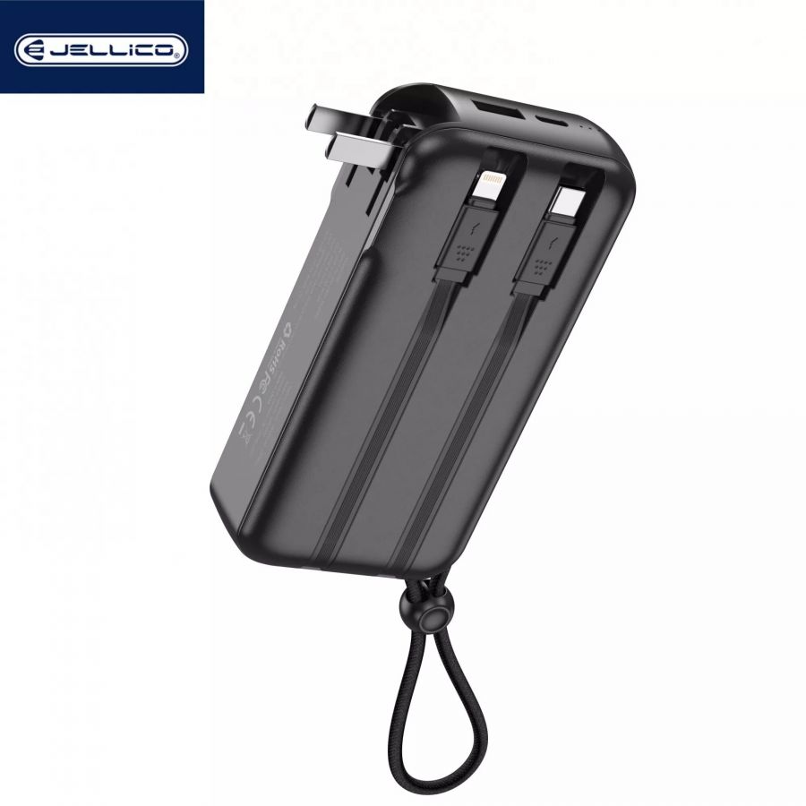 Power Bank (Batterie Externe) 10000mAh 22.5W JELLICO P38 (Boite/blister) noir