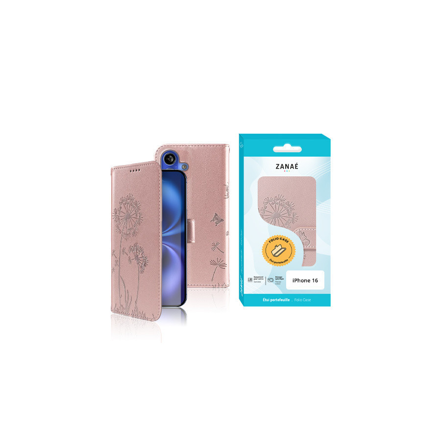 Etui Blowball pour iPhone 16, Rose