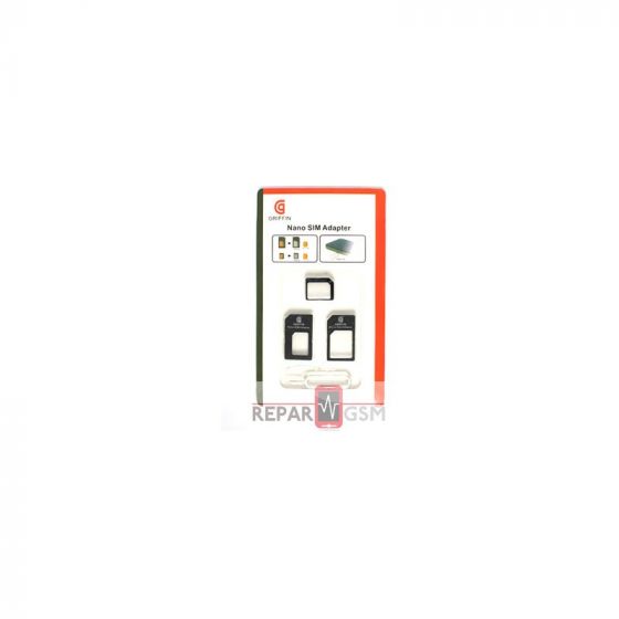 Nano sim / Micro sim adaptateur 3 en 1 + aiguille - accessoire mobile pour professionnels