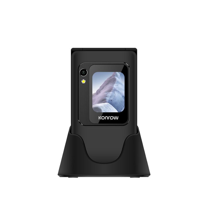 Konrow Senior Flip (4G - 2.8'' - Avec Station de charge) Noir