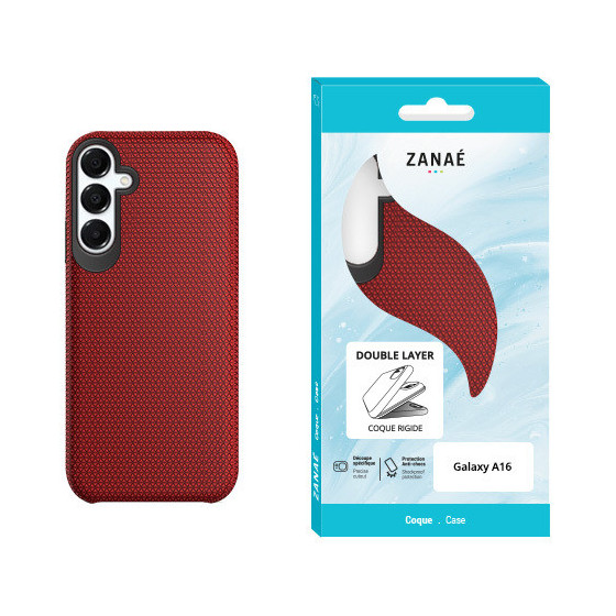 Coque Double Layer pour Galaxy A16 / A17 / A18 / A26, Rouge