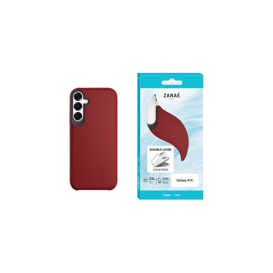 Coque Double Layer pour Galaxy A16 / A17 / A26, Rouge