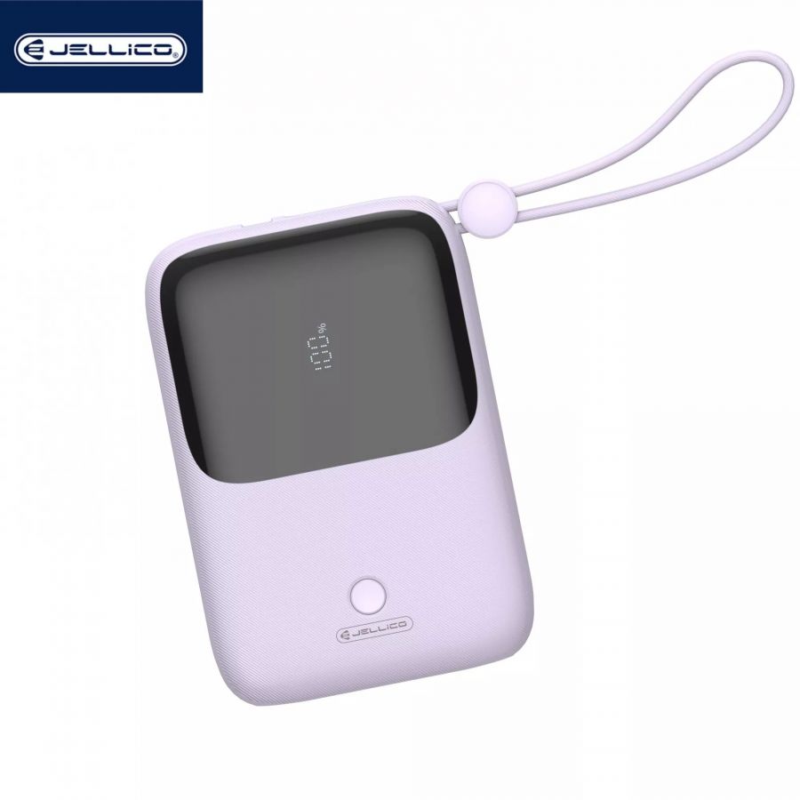 Power Bank JELLICO ZP1 - Batterie Externe 10000mAh, 22.5W, Violet Power Bank JELLICO ZP1 - Batterie Externe 10000mAh, 22.5W, Violet