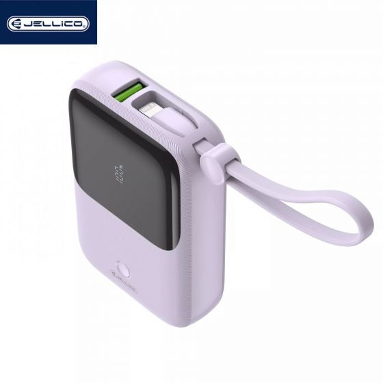 Power Bank JELLICO ZP1 - Batterie Externe 10000mAh, 22.5W, Violet Power Bank JELLICO ZP1 - Batterie Externe 10000mAh, 22.5W, Violet