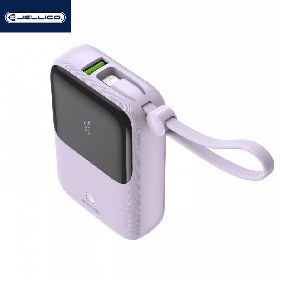 Power Bank JELLICO ZP1 - Batterie Externe 10000mAh, 22.5W, Violet