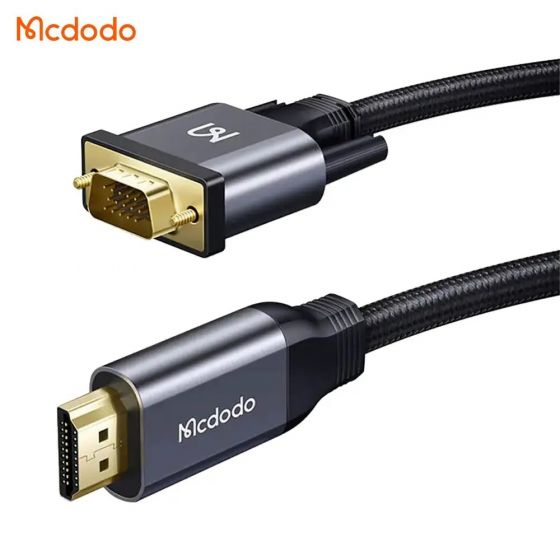 Câble HDMI Mâle vers VGA Mcdodo Mâle 2m - CA-7770 - Noir