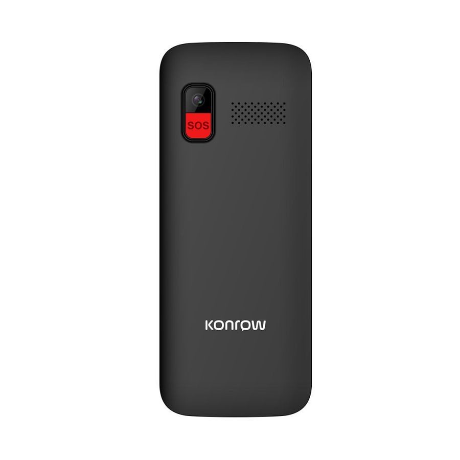 Konrow Senior 280 Next 4G (2.8'' - Double Sim - Avec Station de charge) Noir