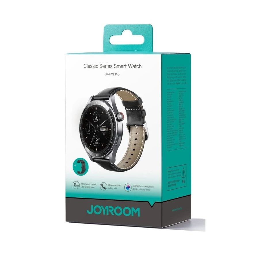 copy of JOYROOM Montre Connectée, smartwatch JOYROOM JR-FC1 Pro Classic Series – Appels Bluetooth & Suivi Vitalité gris sidéra