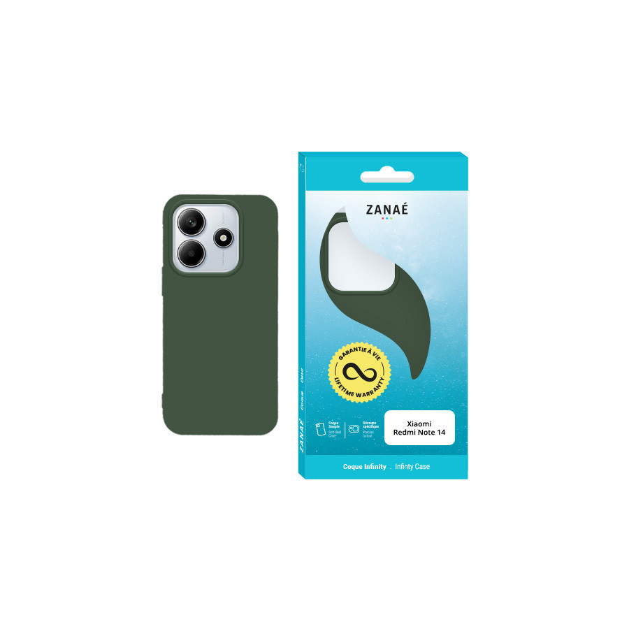 Coque Infinity pour Redmi Note 14 5G, Vert fonce
