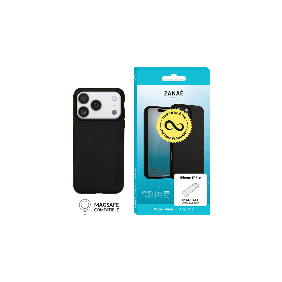 Coque Infinity MagSafe pour iPhone 17 Pro, Noir