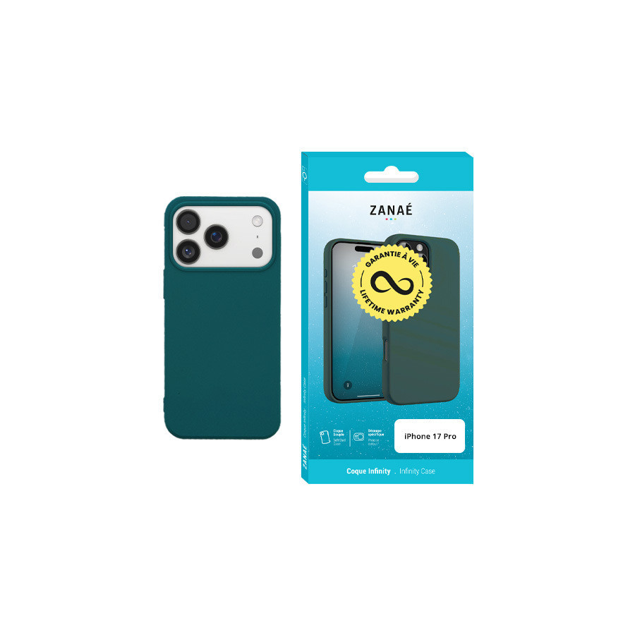 Coque Infinity pour iPhone 17 Pro, Vert fonce