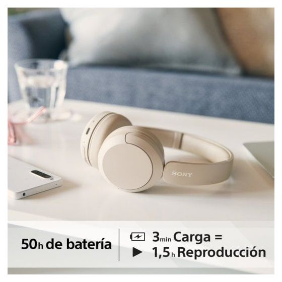 Casque Bluetooth Sony WH-CH520 Beige