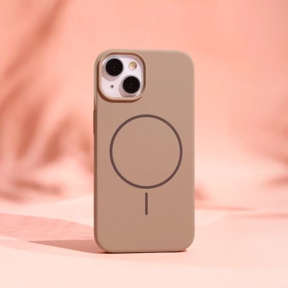 Coque THIN TOUCH MAG iPhone 17 marron