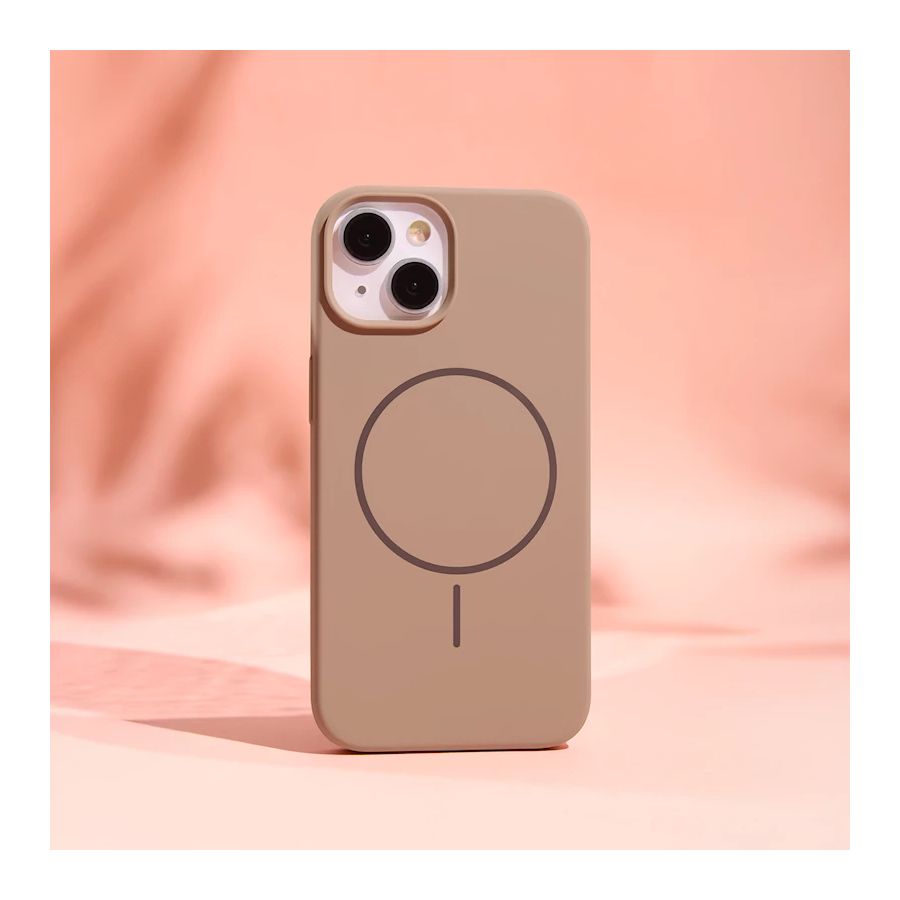 Coque THIN TOUCH MAG iPhone 17 marron