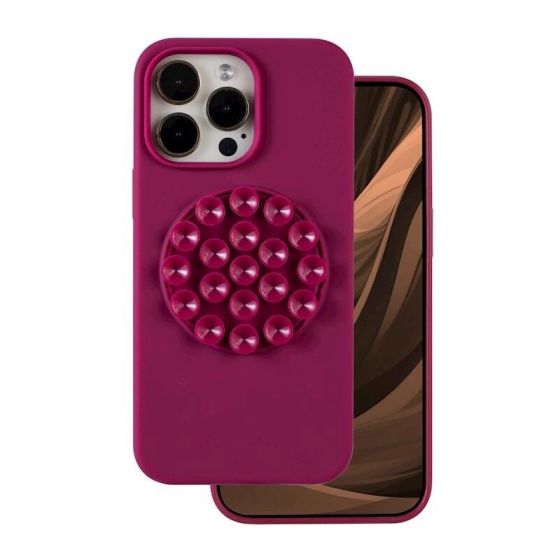 Coque STICK GRIP iPhone 17 bordeaux