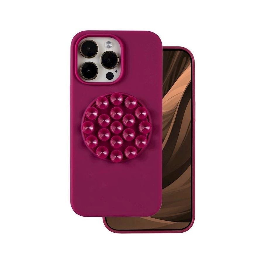Coque STICK GRIP iPhone 17 bordeaux