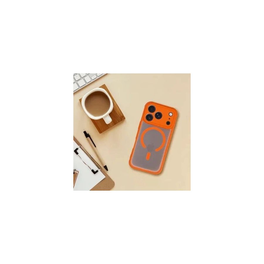 Coque MATTE PRO MAG iPhone 17 orange