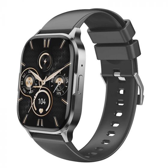 Montre connectée avec écran AMOLED et fonctions sport XO J10 noire