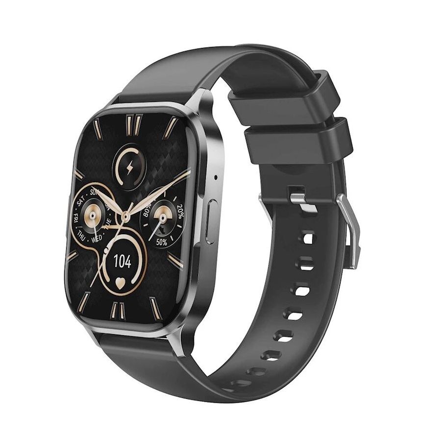 Montre connectée avec écran AMOLED et fonctions sport XO J10 noire