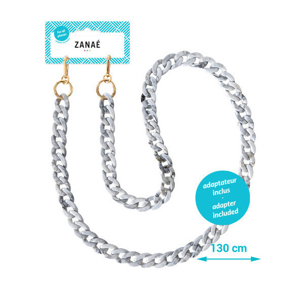 Chaine-bijou Turtle Grey (L)