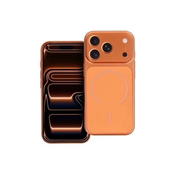 Coque LUXE TEXTURE MAG iPhone 17 orange