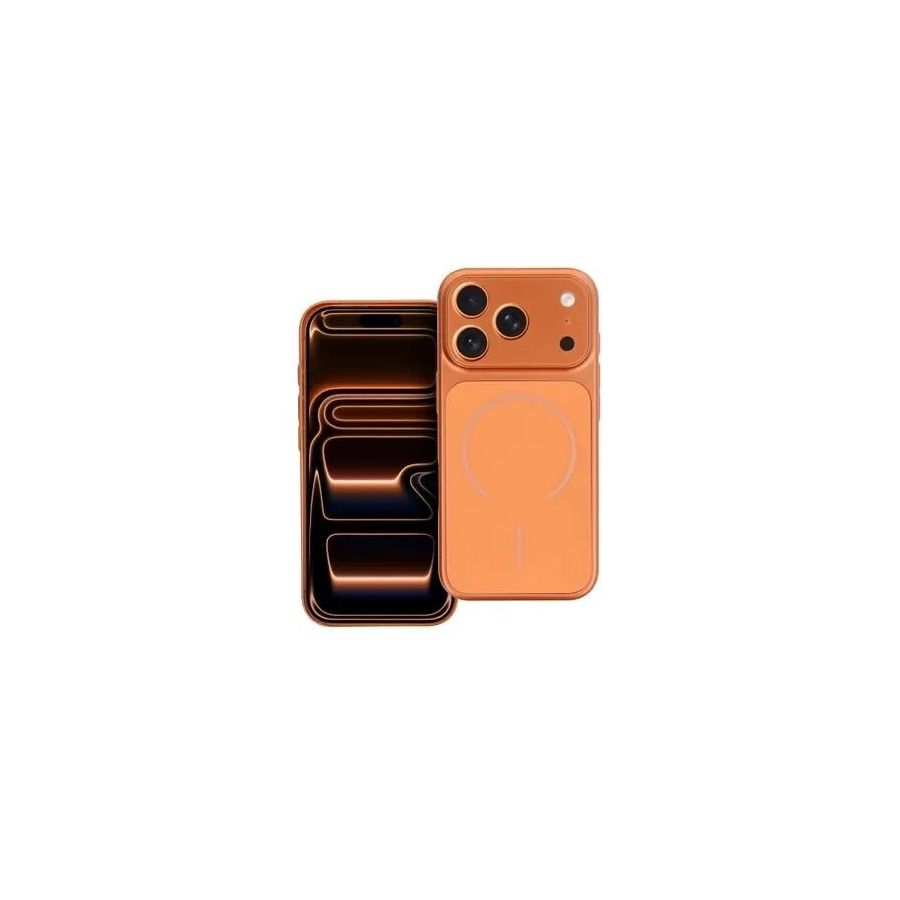 Coque LUXE TEXTURE MAG iPhone 17 orange