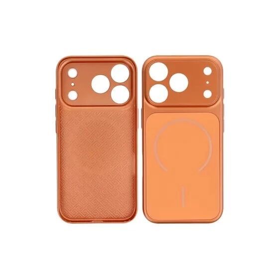 Coque LUXE TEXTURE MAG iPhone 17 orange