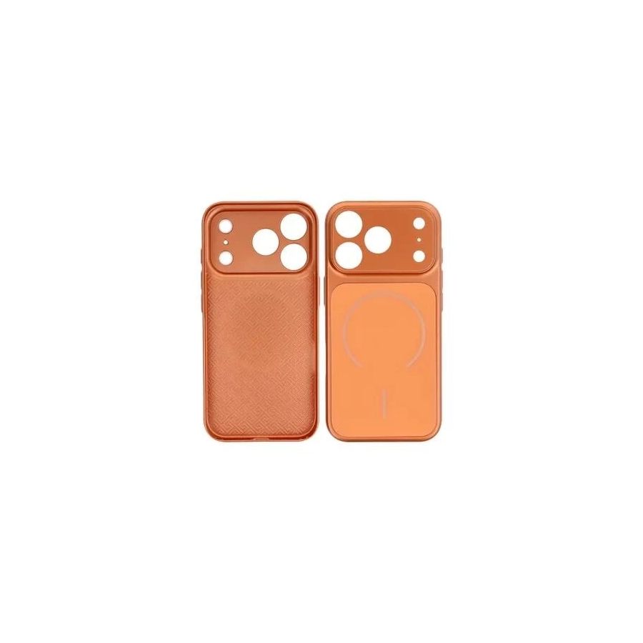 Coque LUXE TEXTURE MAG iPhone 17 orange