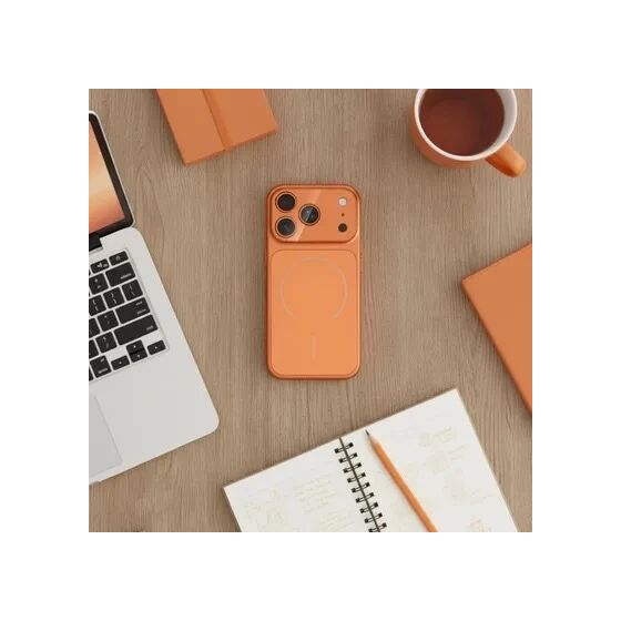 Coque LUXE TEXTURE MAG iPhone 17 orange