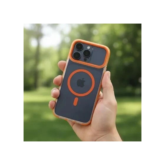Coque HYBRID FRAME MAG iPhone 17 orange