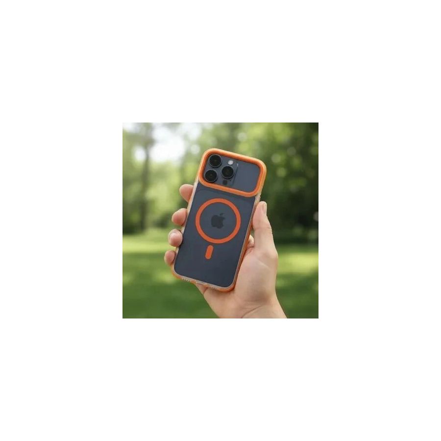 Coque HYBRID FRAME MAG iPhone 17 orange
