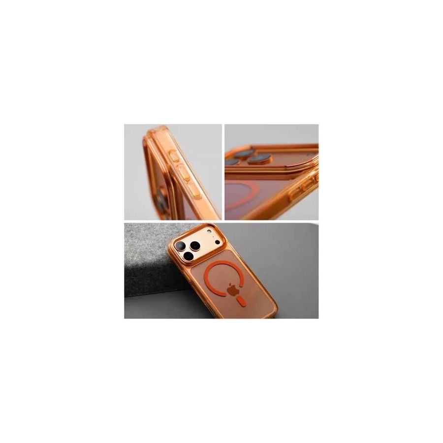 Coque HYBRID FRAME MAG iPhone 17 orange