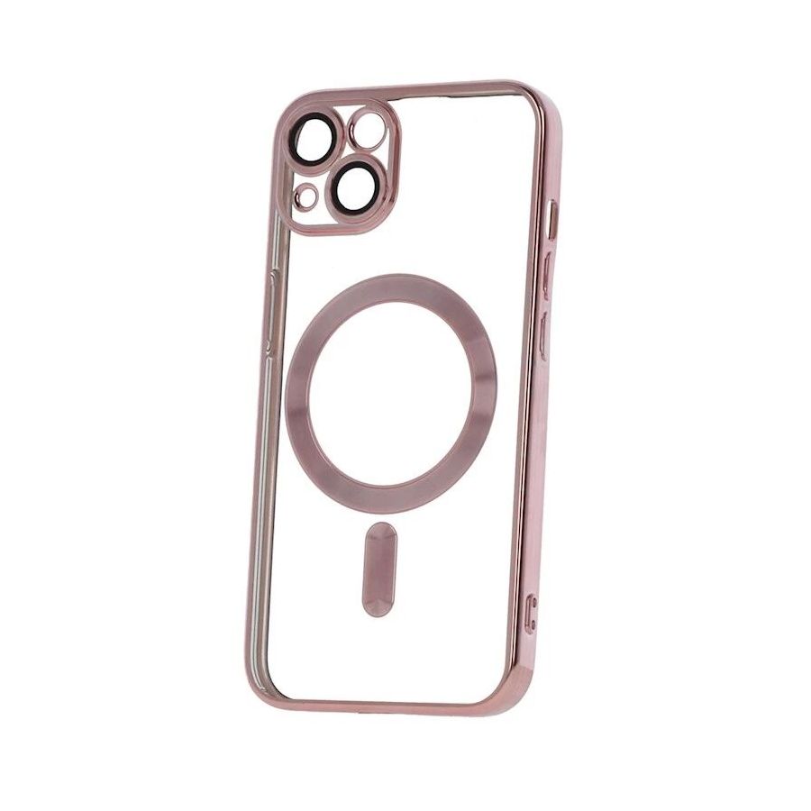 Coque CHROME EDGE MAG iPhone 17 rose-or