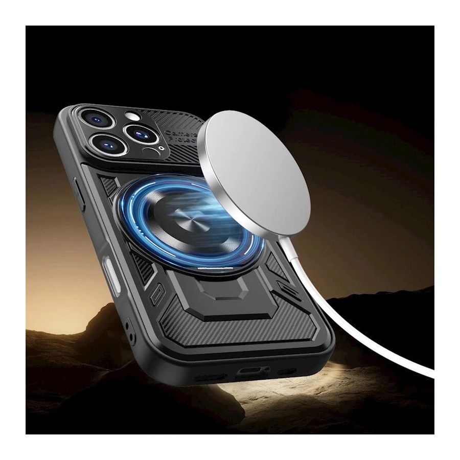 Coque ARMOR RING 360? MAG iPhone 17 noir