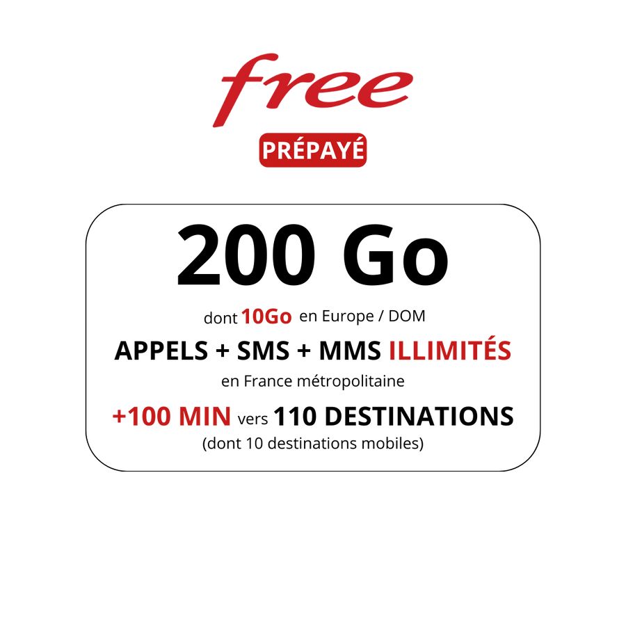 CARTE SIM SFR (CONTIENT 10€ DE CRÉDIT)