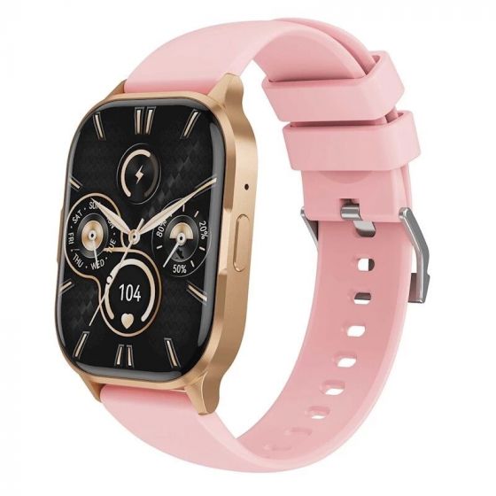Montre connectée avec écran AMOLED et fonctions sport XO J10 Rose