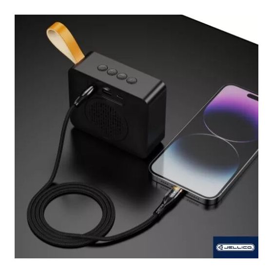 Cable Audio Lightning vers Jack (3.5mm) 1.2 mètres JELLICO B21 noir