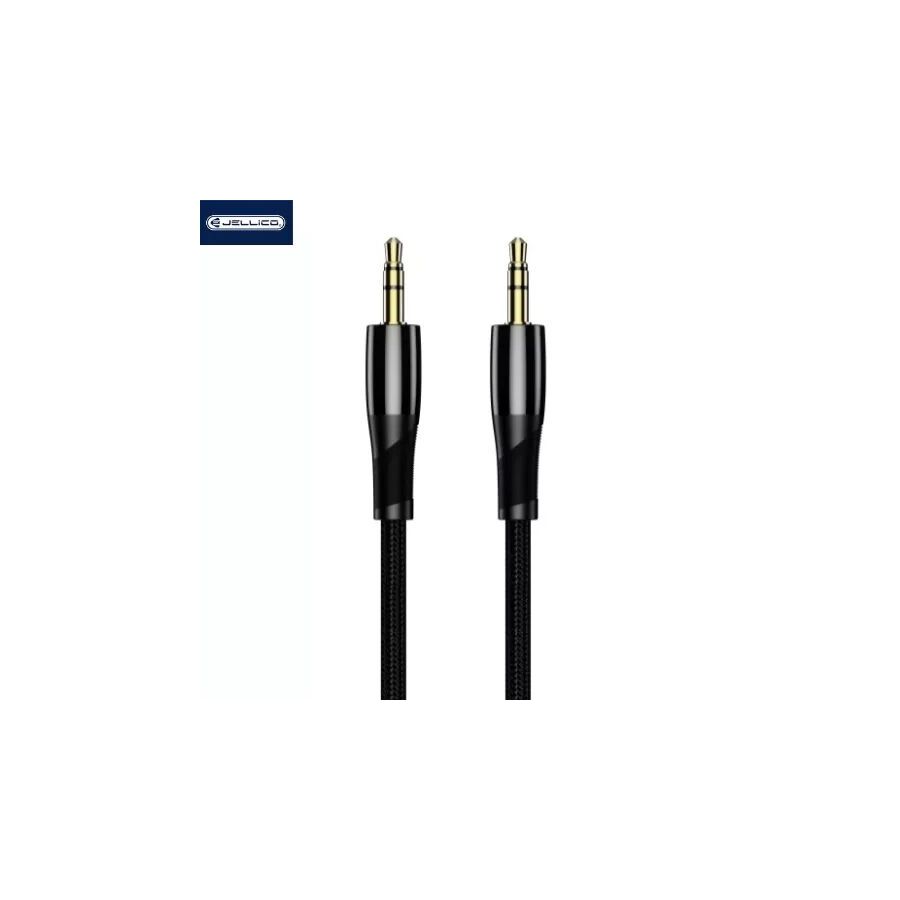Cable Audio Jack vers Jack (3.5mm) 1.2 mètres JELLICO B21 noir