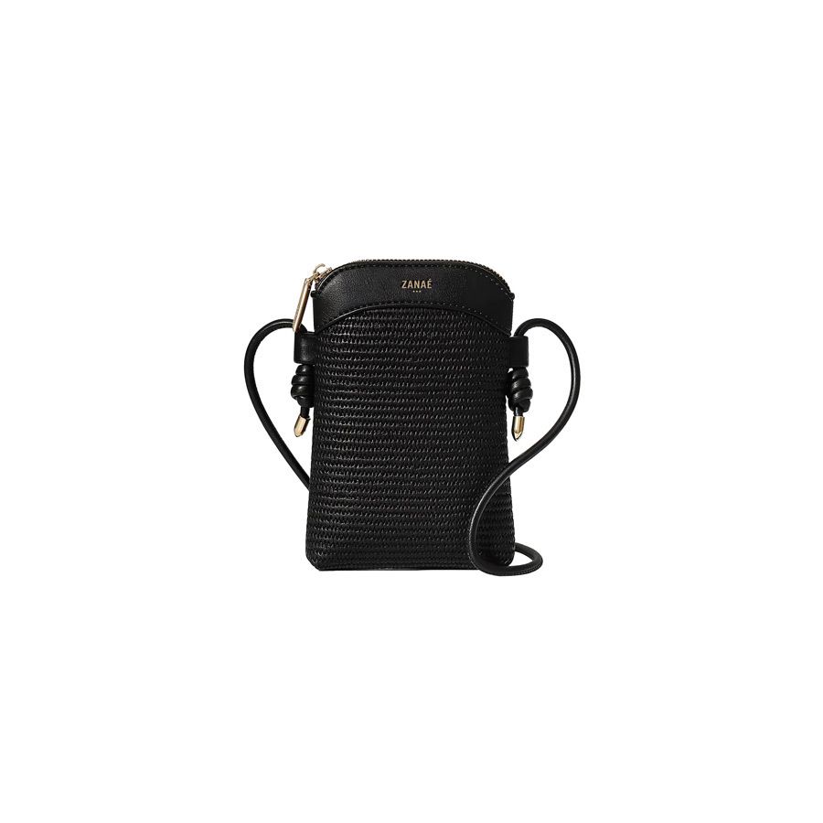 Sacoche Bandoulière Crossbody Phone Bag, Obsidian Noir