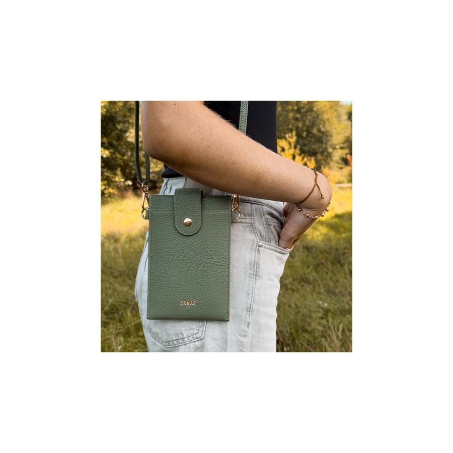 Sacoche Bandoulière Crossbody phone bag Meeting, Break Time Vert