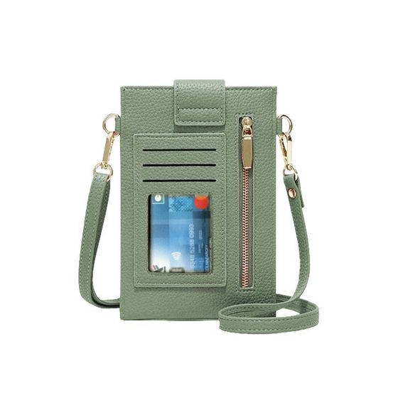 Sacoche Bandoulière Crossbody phone bag Meeting, Break Time Vert