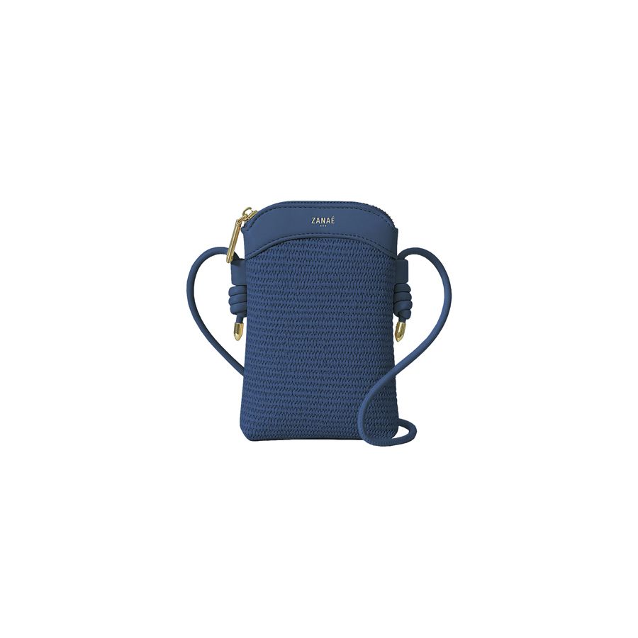 Sacoche Bandoulière Crossbody Phone Bag, Baltic Bleu