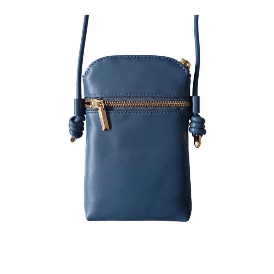 Sacoche Bandoulière Crossbody Phone Bag, Baltic Bleu