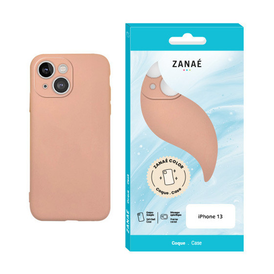 Coque Zanae Color pour iPhone 13, Rose