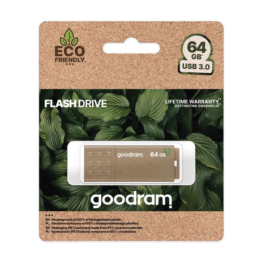 Clé USB Goodram UME3 Eco Friendly USB 3.2 Gen1 64Go - UME3-0640EFR11-1P